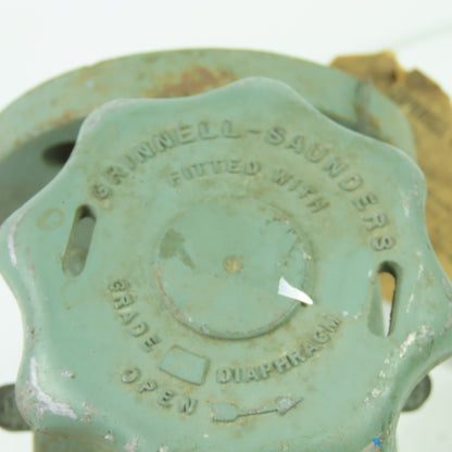 Grinnell -Saunders 303-104 1" Cast Manual Diaphragm Valve 4-1/4" 4-Bolt Flange
