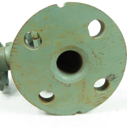 Grinnell -Saunders 303-104 1" Cast Manual Diaphragm Valve 4-1/4" 4-Bolt Flange