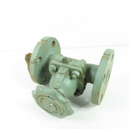 Grinnell -Saunders 303-104 1" Cast Manual Diaphragm Valve 4-1/4" 4-Bolt Flange