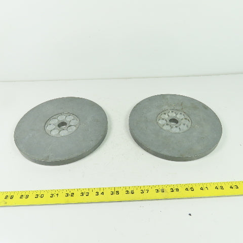 Ashcroft L100 H500 Hydraulic Gauge Tester Weight 8" OD 0.54" Thick Lot Of 2