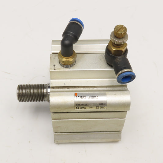 SMC CQ2B63-30DMZ 63mm Bore 30mm Stroke Double Acting Air Cylinder
