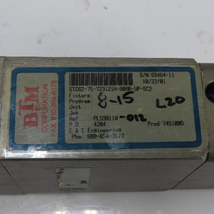 BTM STC62-75-723121H-90AR-UP-SC2 Pneumatic Power Clamp