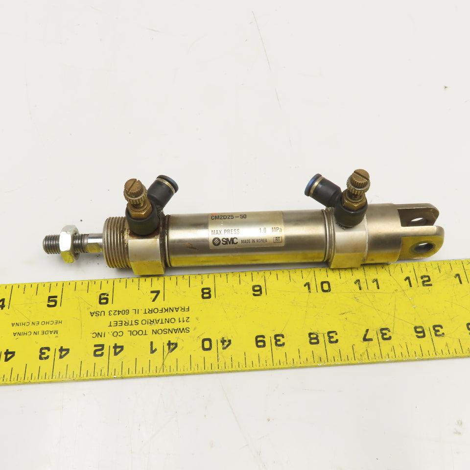 SMC CM2D25-50 25mm Bore 50mm Stroke Double Acting Air Cylinder