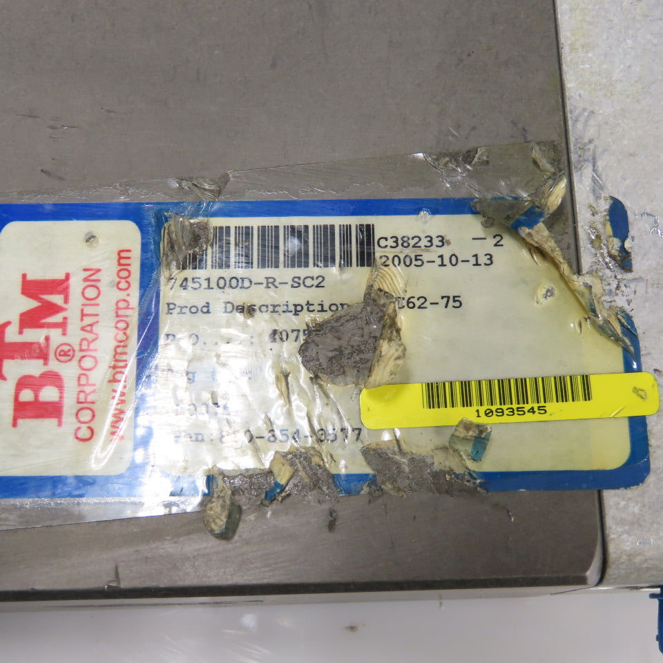 BTM 745100D-R-SC2 Pneumatic Power Clamp STC62-75