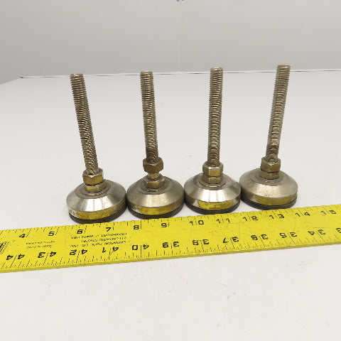 M12-1.0 Threaded 135mm Tall Stud Floor Lever Rubber Pad Mount 60mm Lot Of 4