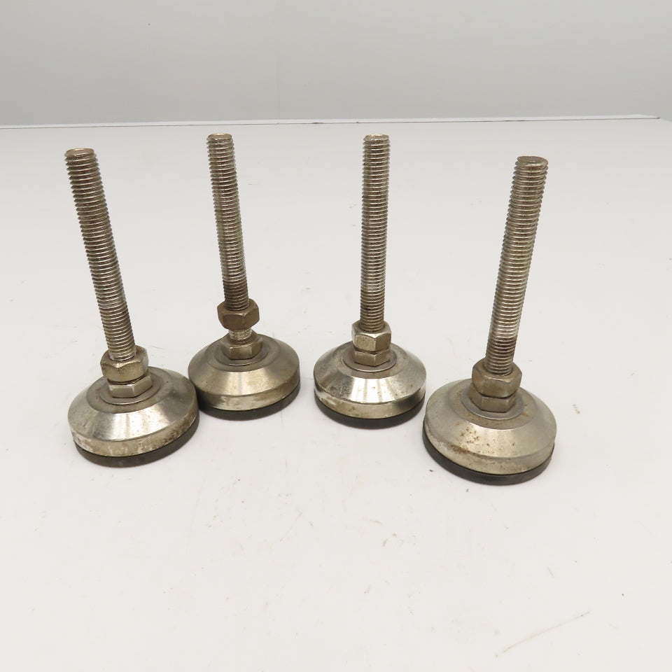 M12-1.0 Threaded 135mm Tall Stud Floor Lever Rubber Pad Mount 60mm Lot Of 4