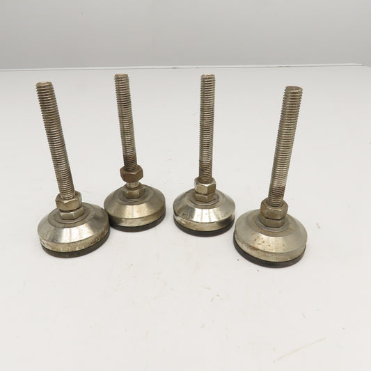 M12-1.0 Threaded 135mm Tall Stud Floor Lever Rubber Pad Mount 60mm Lot Of 4