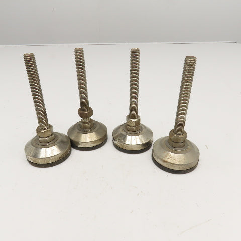 M12-1.0 Threaded 135mm Tall Stud Floor Lever Rubber Pad Mount 60mm Lot Of 4