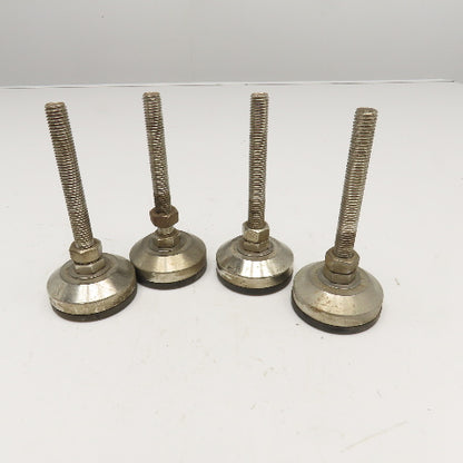 M12-1.0 Threaded 135mm Tall Stud Floor Lever Rubber Pad Mount 60mm Lot Of 4