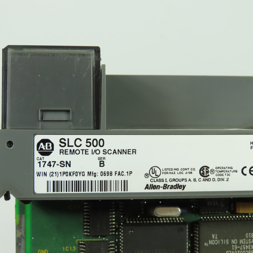 Allen Bradley 1747-SN Ser B SLC 500 Remote I/O Scanner Host FRN 1.0b