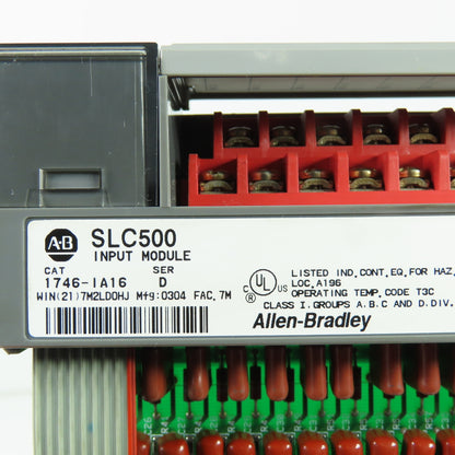 Allen Bradley 1746-IA16 Ser D SLC 500 Input Module (Clean)