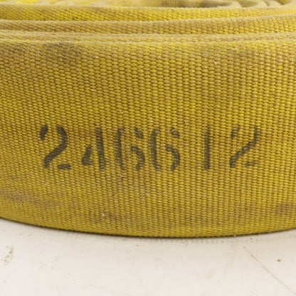 Action NH 246612 3" x 50' L Yellow Backwash / Fire Hose Service Test 400PSI NFPA