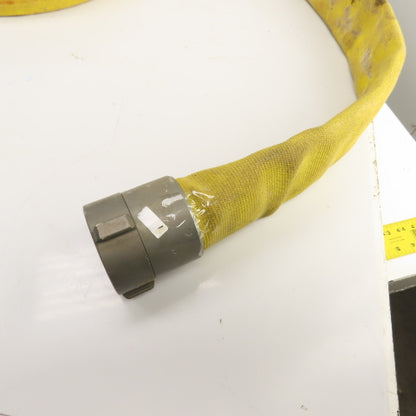 Action NH 246612 3" x 50' L Yellow Backwash / Fire Hose Service Test 400PSI NFPA