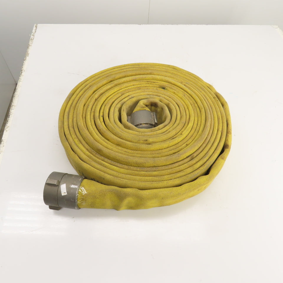 Action NH 246612 3" x 50' L Yellow Backwash / Fire Hose Service Test 400PSI NFPA
