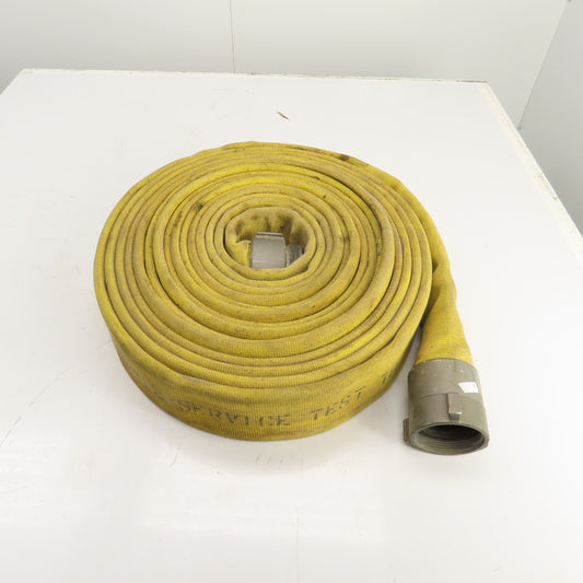 Action NH 246612 3" x 50' L Yellow Backwash / Fire Hose Service Test 400PSI NFPA