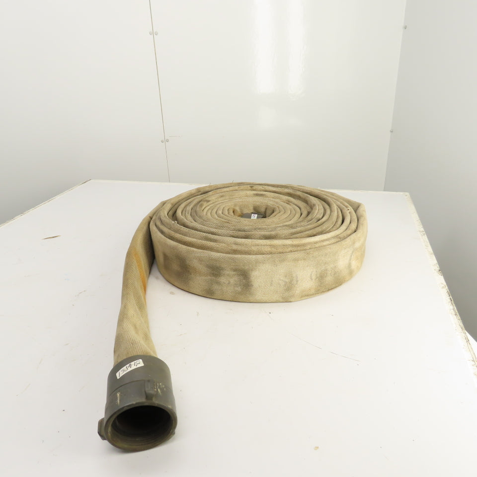 Action NH 246612 3" x 50' L White Backwash / Fire Hose Service Test 400PSI NFPA