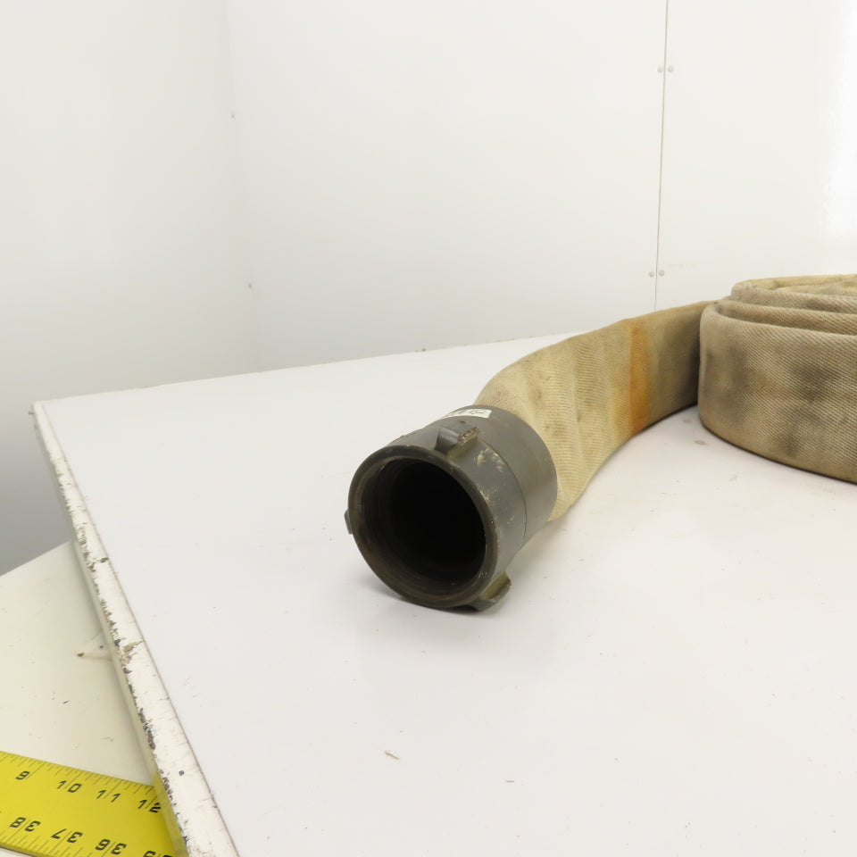 Action NH 246612 3" x 50' L White Backwash / Fire Hose Service Test 400PSI NFPA