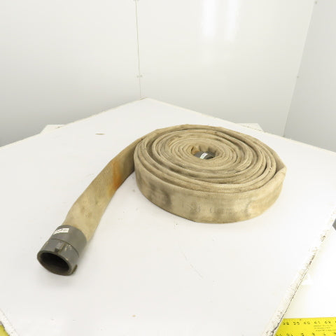 Action NH 246612 3" x 50' L White Backwash / Fire Hose Service Test 400PSI NFPA