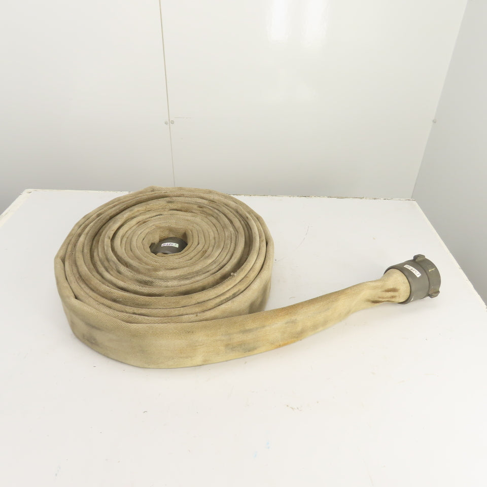 Action NH 246612 3" x 50' L White Backwash / Fire Hose Service Test 400PSI NFPA
