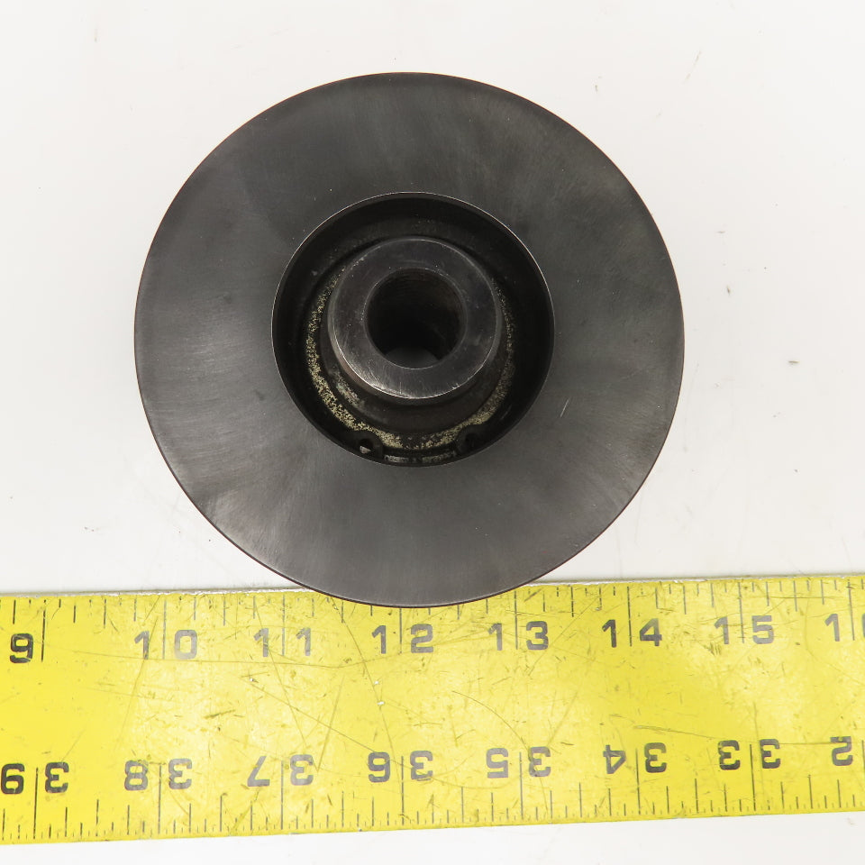 V Groove Guide Idler Roller 5/8" Minor Width 3-3/4" OD 3/8" Smooth Bore