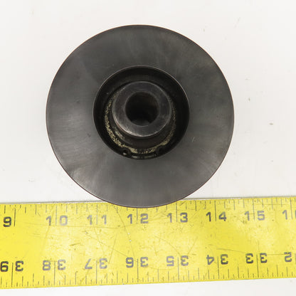 V Groove Guide Idler Roller 5/8" Minor Width 3-3/4" OD 3/8" Smooth Bore
