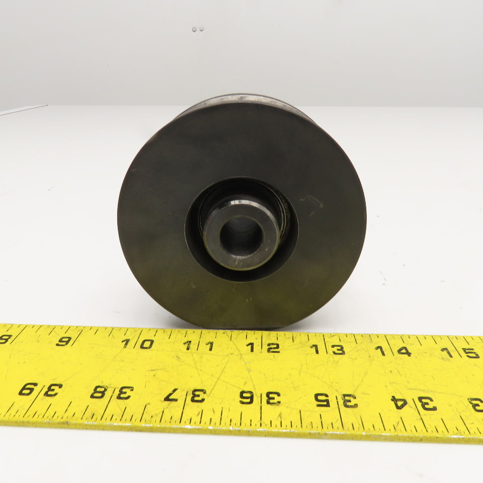 V Groove Guide Idler Roller 5/8" Minor Width 3-3/4" OD 3/8" Smooth Bore