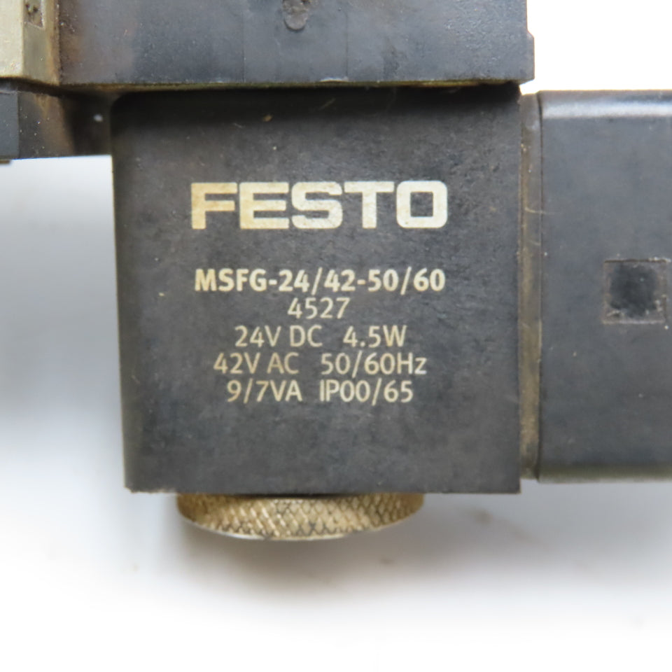 Festo MFH-5/2-D-1-C 5/2 Position Pneumatic Solenoid Valve 24VDC 42VAC Coil