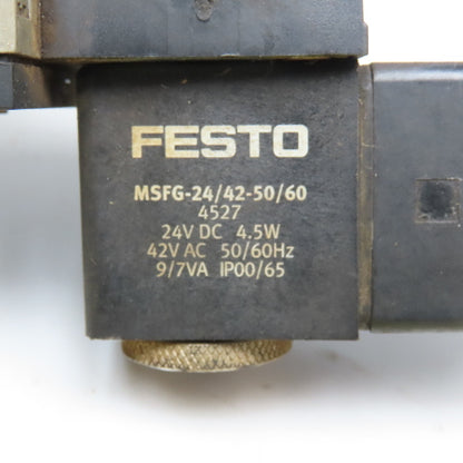 Festo MFH-5/2-D-1-C 5/2 Position Pneumatic Solenoid Valve 24VDC 42VAC Coil