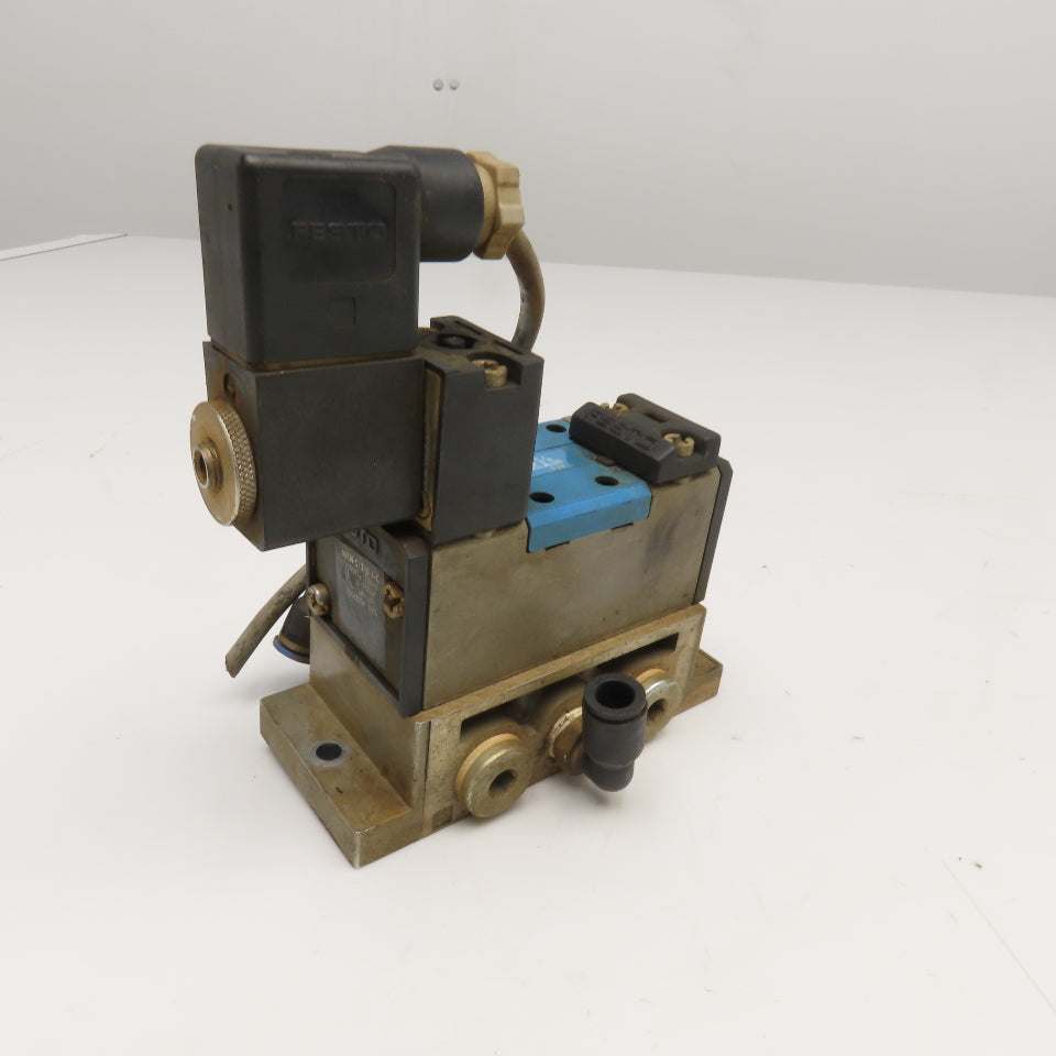 Festo MFH-5/2-D-1-C 5/2 Position Pneumatic Solenoid Valve 24VDC 42VAC Coil