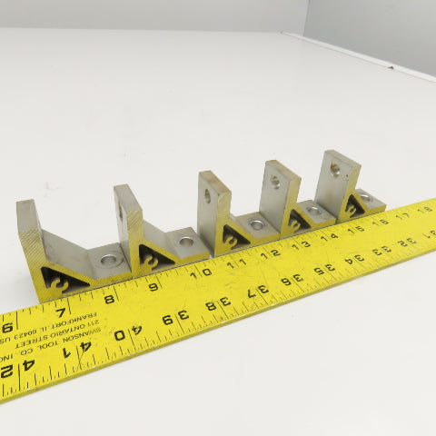 4040 Series Style 1-1/8" x 2" Extruded Aluminum 90° Corner Bracket Lot Of 5