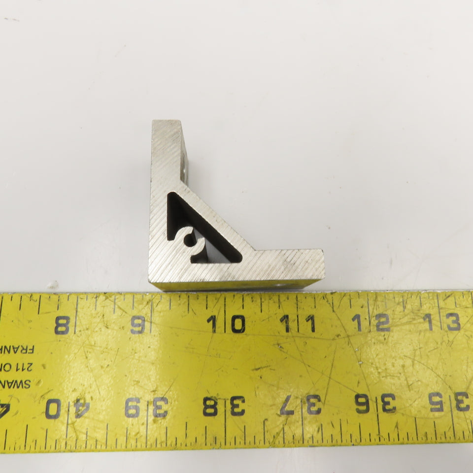 4040 Series Style 1-1/8" x 2" Extruded Aluminum 90° Corner Bracket Lot Of 5