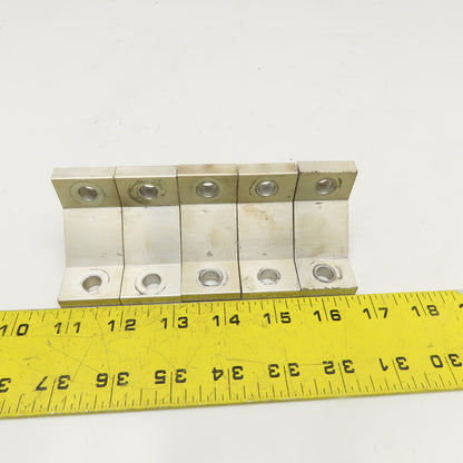 4040 Series Style 1-1/8" x 2" Extruded Aluminum 90° Corner Bracket Lot Of 5