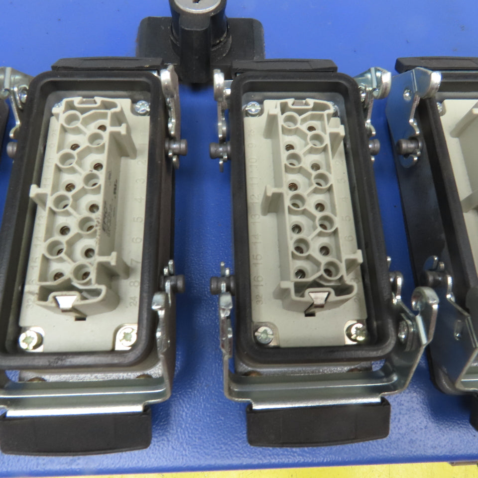 16 Position 4 Plug Cam Lock Junction Box 14" x 8" x 5" Electrical Enclosure