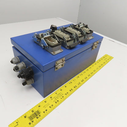 16 Position 4 Plug Cam Lock Junction Box 14" x 8" x 5" Electrical Enclosure