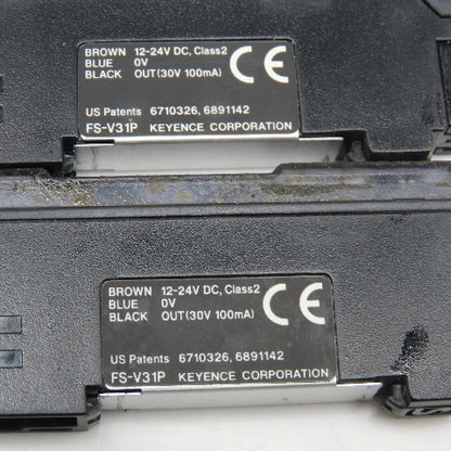 Keyence FS-V31P Fiber Optic Amplifier 12-24VDC 5" Leads Lot Of 2