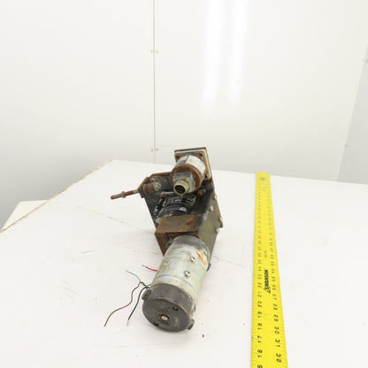 Bison 1980471H05 33.9:1 Inline Gear Reducer & Motor, Encoder 12.4VDC 38.3RPM