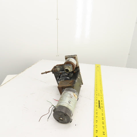 Bison 1980471H05 33.9:1 Inline Gear Reducer & Motor, Encoder 12.4VDC 38.3RPM