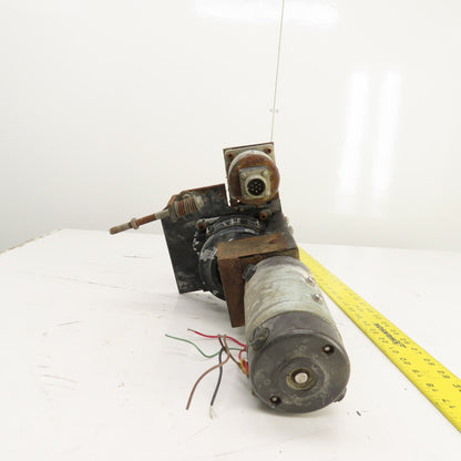 Bison 1980471H05 33.9:1 Inline Gear Reducer & Motor, Encoder 12.4VDC 38.3RPM
