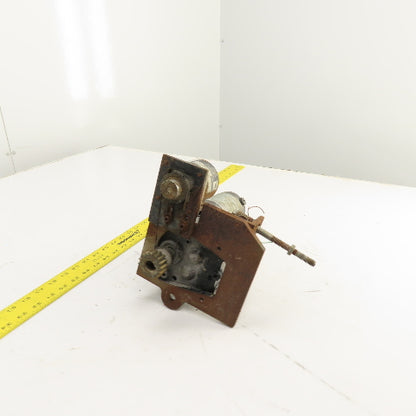 Bison 1980471H05 33.9:1 Inline Gear Reducer & Motor, Encoder 12.4VDC 38.3RPM