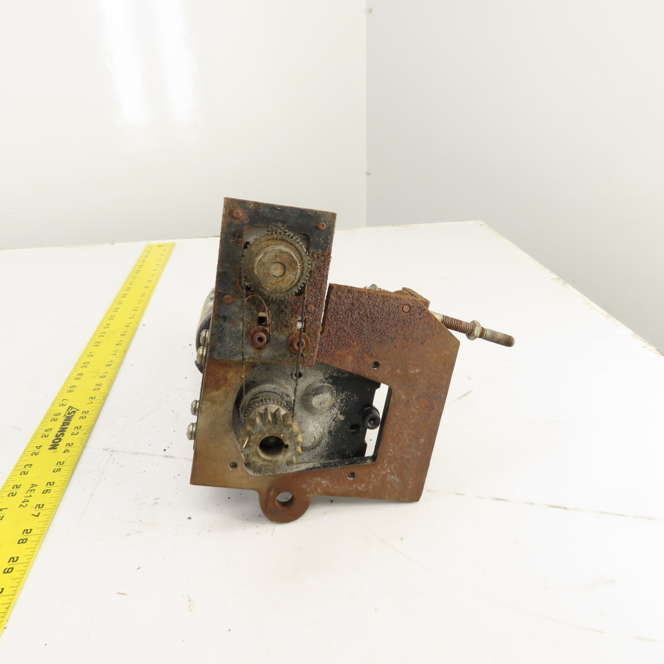 Bison 1980471H05 33.9:1 Inline Gear Reducer & Motor, Encoder 12.4VDC 38.3RPM