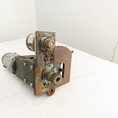 Bison 1980471H05 33.9:1 Inline Gear Reducer & Motor, Encoder 12.4VDC 38.3RPM