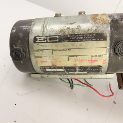 Bison 1980471H05 33.9:1 Inline Gear Reducer & Motor, Encoder 12.4VDC 38.3RPM