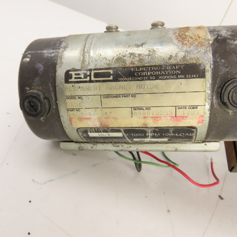 Bison 1980471H05 33.9:1 Inline Gear Reducer & Motor, Encoder 12.4VDC 38.3RPM