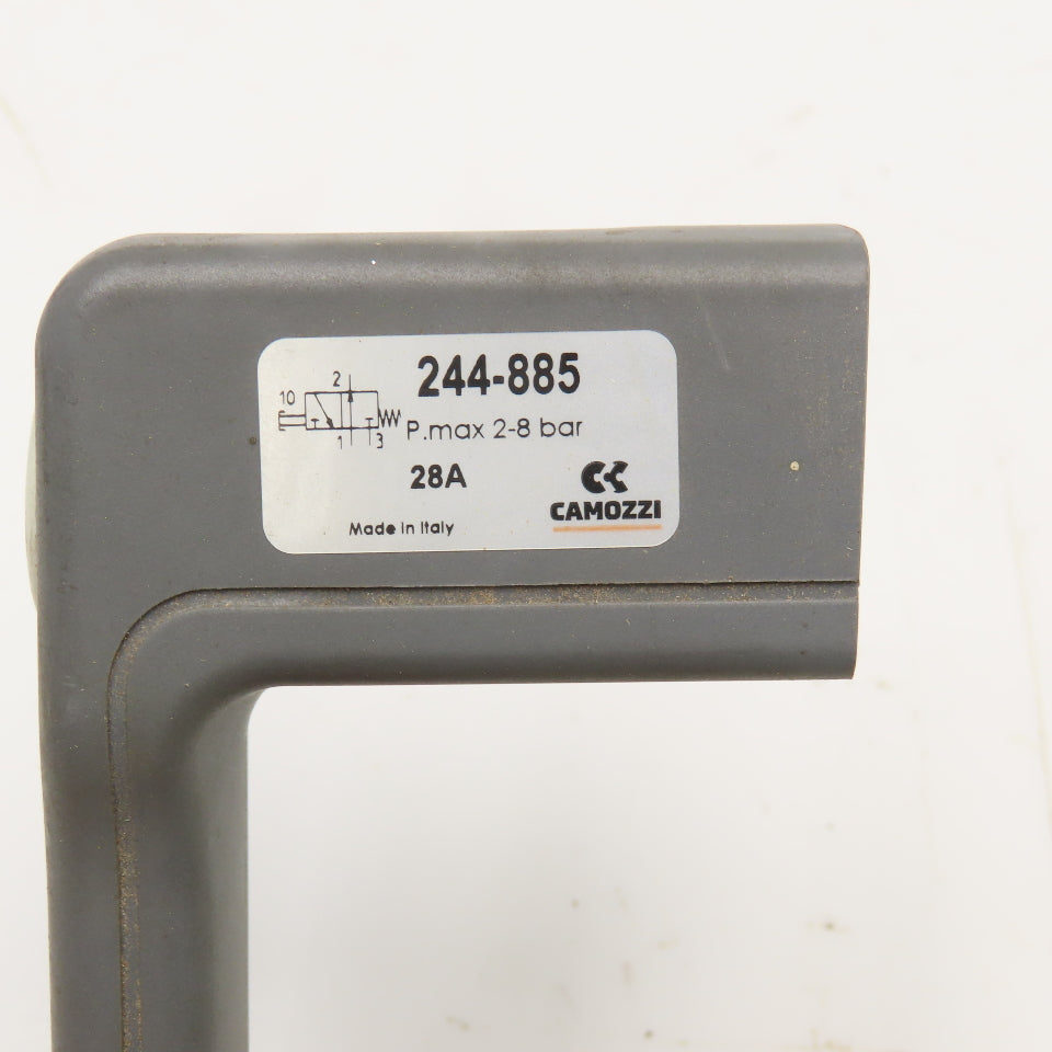 Camozzi 244-885 Pneumatic Handle Valve 4mm Tube 2-8 Bar