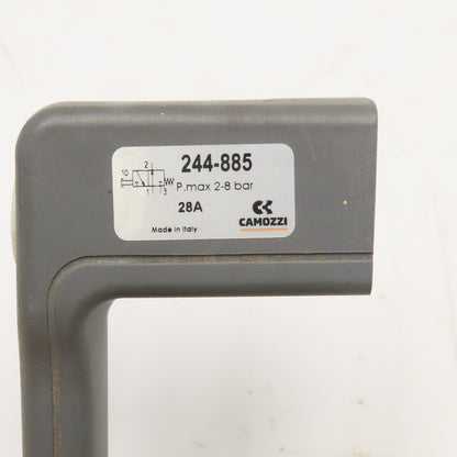 Camozzi 244-885 Pneumatic Handle Valve 4mm Tube 2-8 Bar
