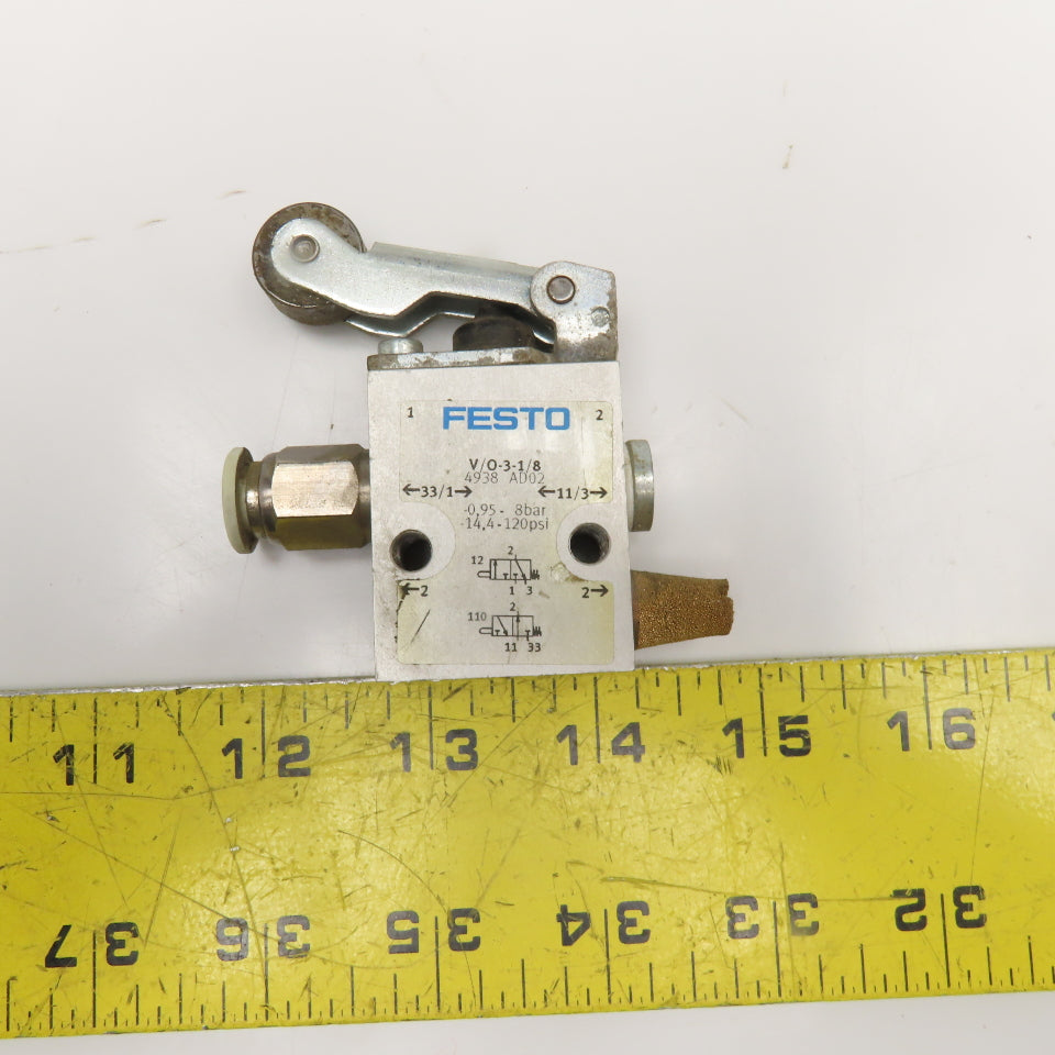 Festo V/O-3-1/8 Pneumatic 3/2 Position Limit Switch Valve G1/8