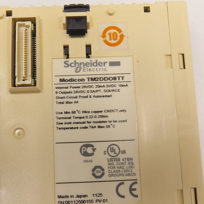Schneider TM2DDO8TT Modicon 24VDC 8Pt Output Module