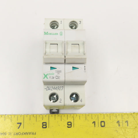 Moeller PLSM-C3/2 Xpole 3 Amp 2 Pole Circuit Breaker 400V