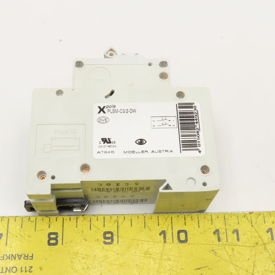 Moeller PLSM-C3/2 Xpole 3 Amp 2 Pole Circuit Breaker 400V