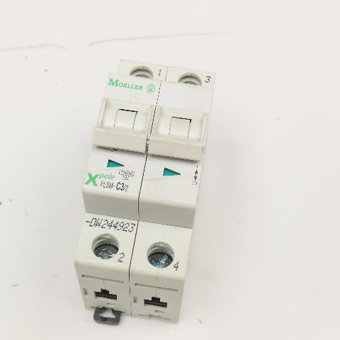 Moeller PLSM-C3/2 Xpole 3 Amp 2 Pole Circuit Breaker 400V